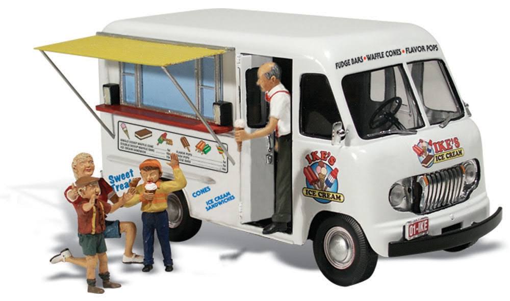 Woodland Scenics 5541 Ikes Ice Cream Truck Miniature - Scale 1:87