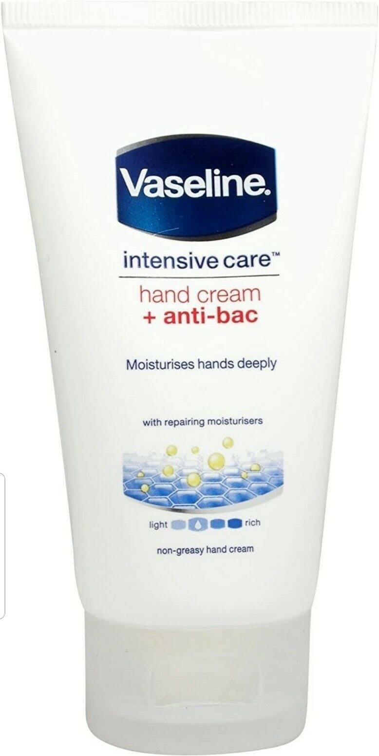 Vaseline Intensive Care + Anti-Bac Non-Greasy Hand Cream - 75ml