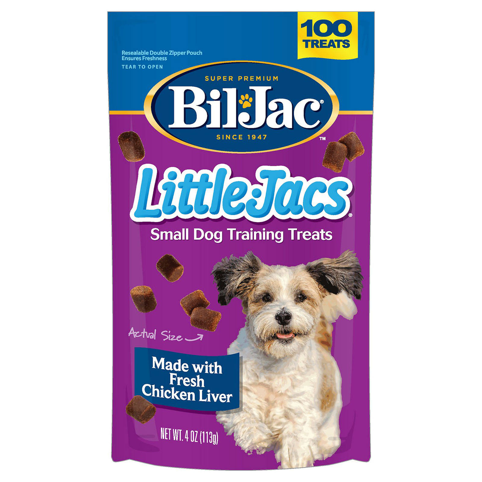 Bil-Jac Little Jacs Soft Dog Treats - Chicken Liver, 4oz