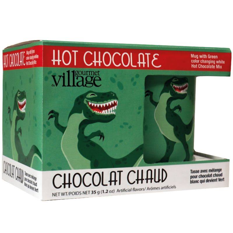 Gourmet du Village Mug Mini Hot Chocolate Gift Set Dinosaur, 35 Grams