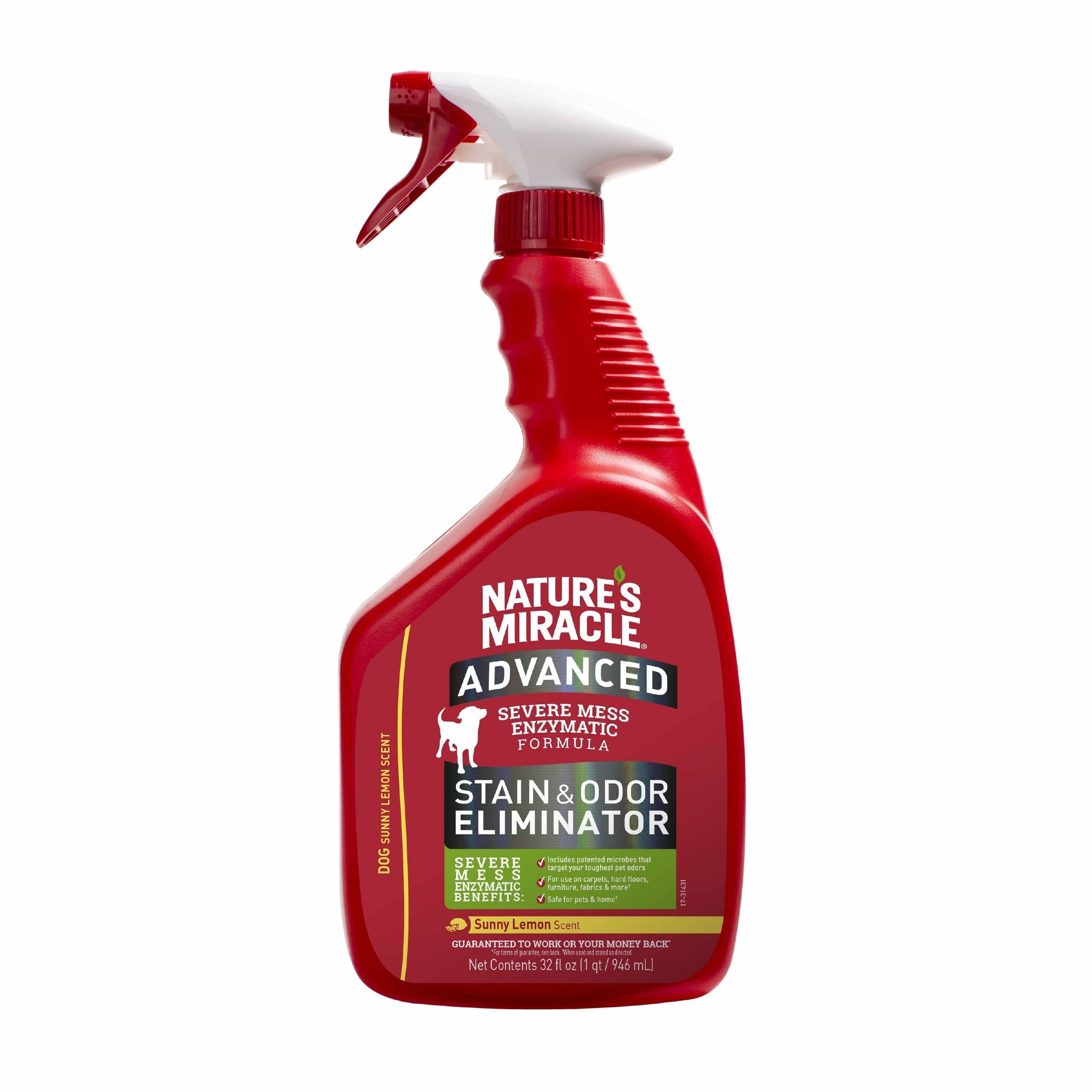 Nature's Miracle Advanced Stain and Odor Remover Spray - Sunny Lemon, 32oz