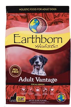 Earthborn Holistic Adult Vantage Pea-Free Dry Dog Food 25 lb