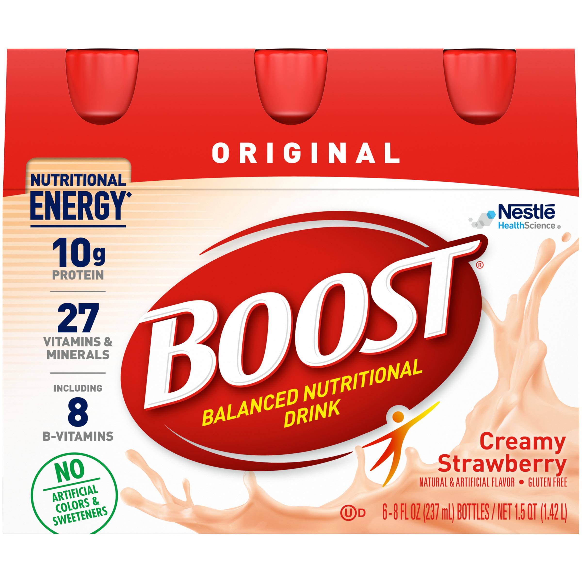 Boost Original Complete Nutritional Drink - Creamy Strawberry, 237ml, x6