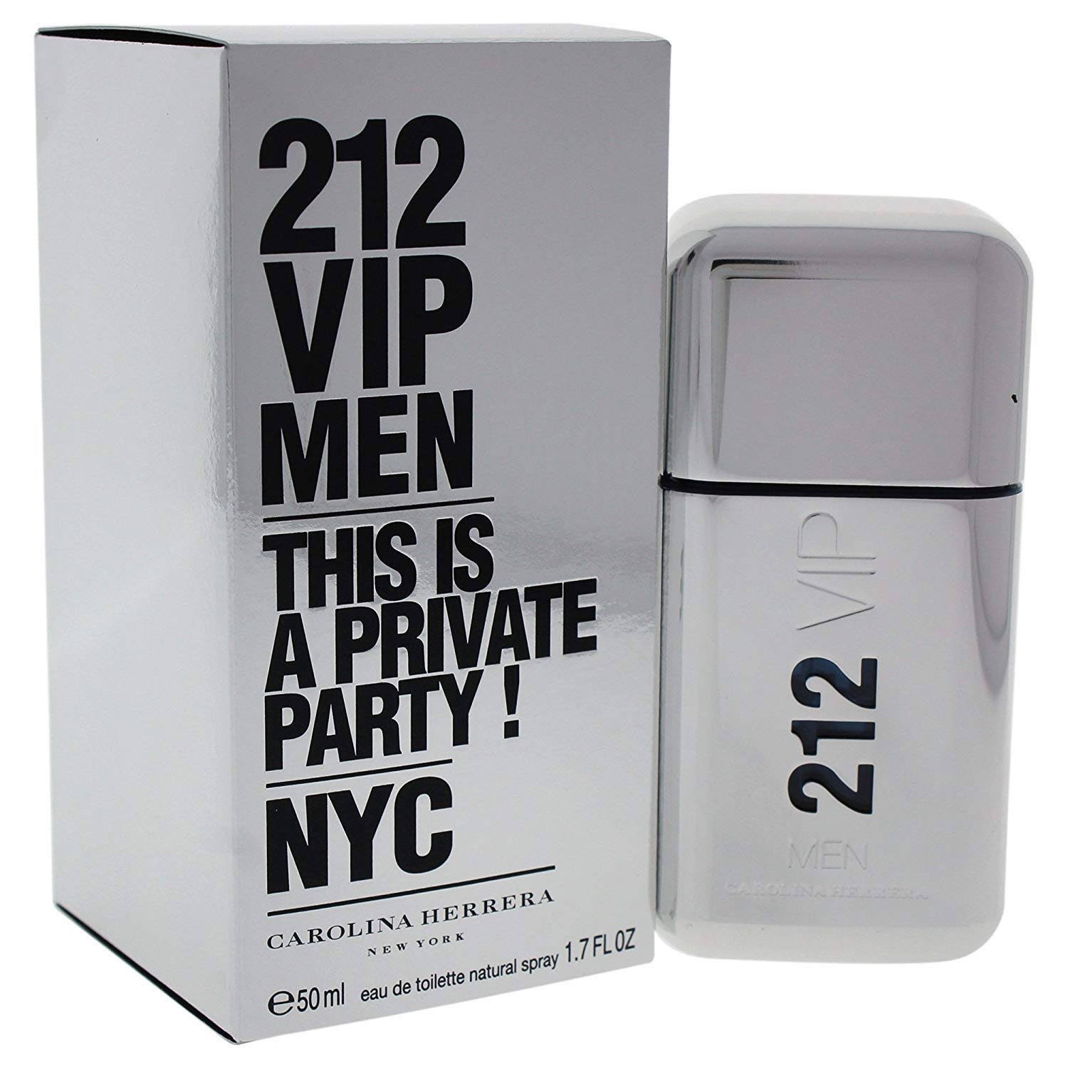212 Vip by Carolina Herrera Eau De Toilette Spray 1.7 oz (Men)