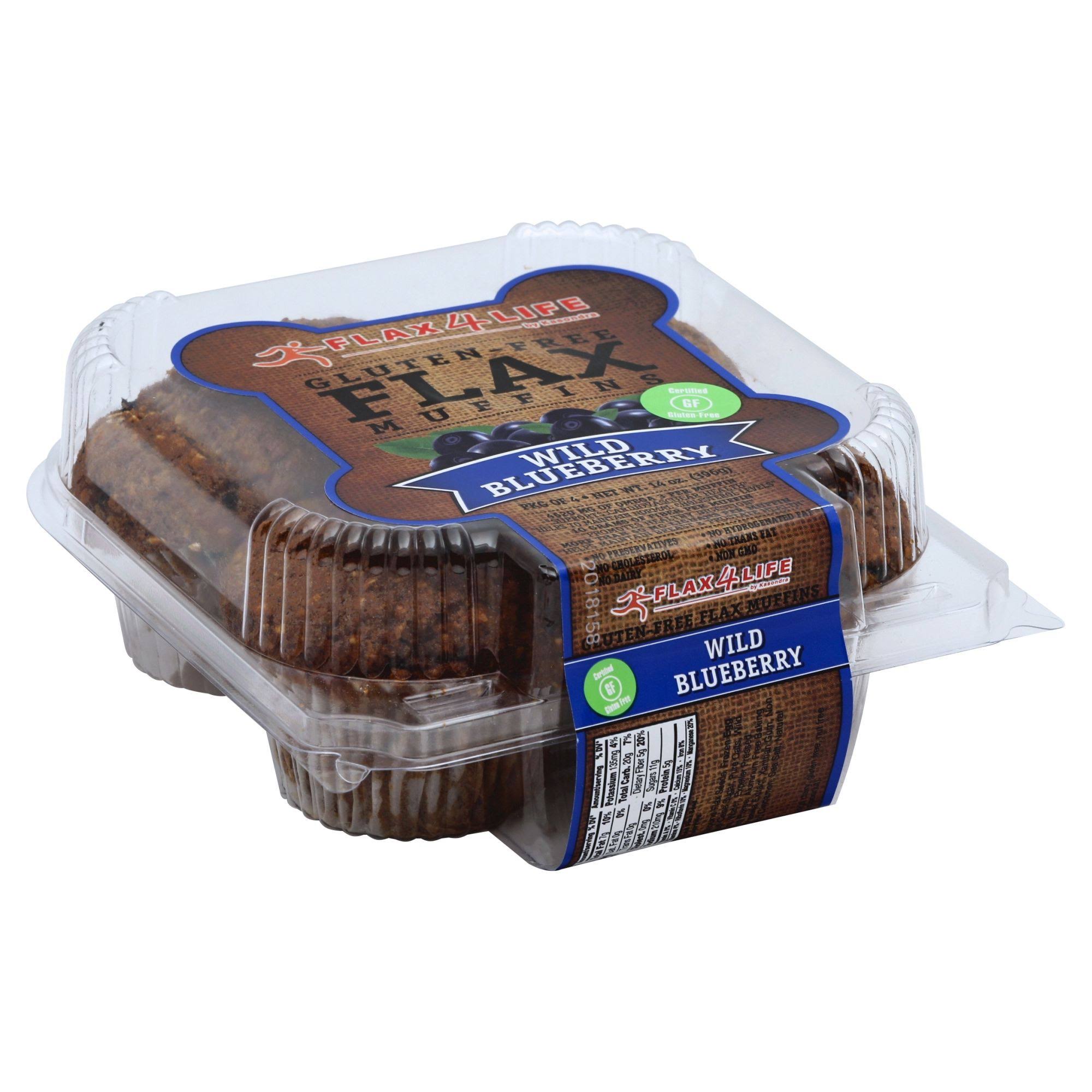 Flax4life: Wild Blueberry Flax Muffins, 14 Oz