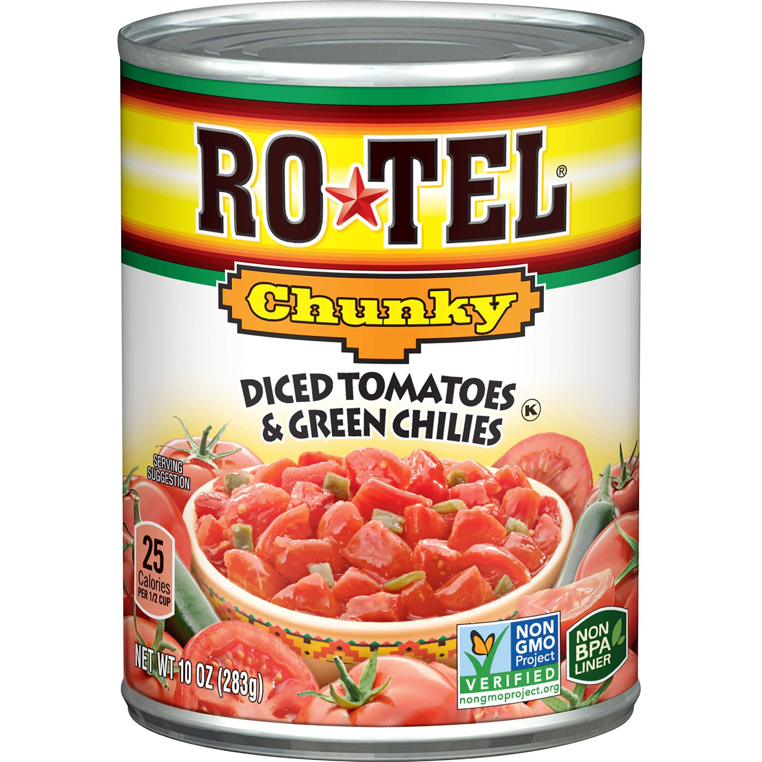 Ro-Tel Chunky Diced Tomatoes & Green Chilies - 10oz