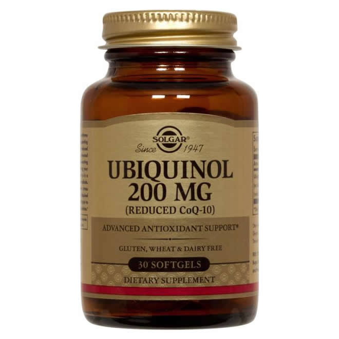 Solgar Ubiquinol 200mg Dietary Supplement - 30 Capsules