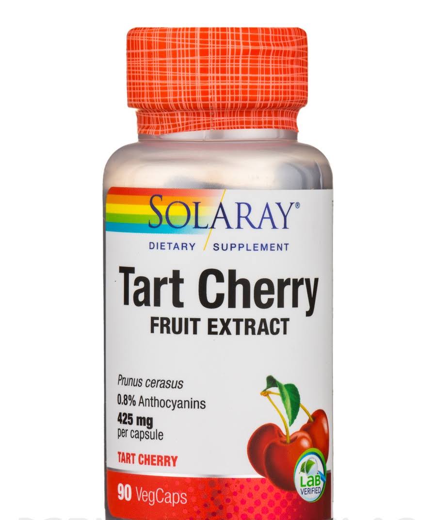 Solaray Tart Cherry Supplement - 90 Veggie Caps