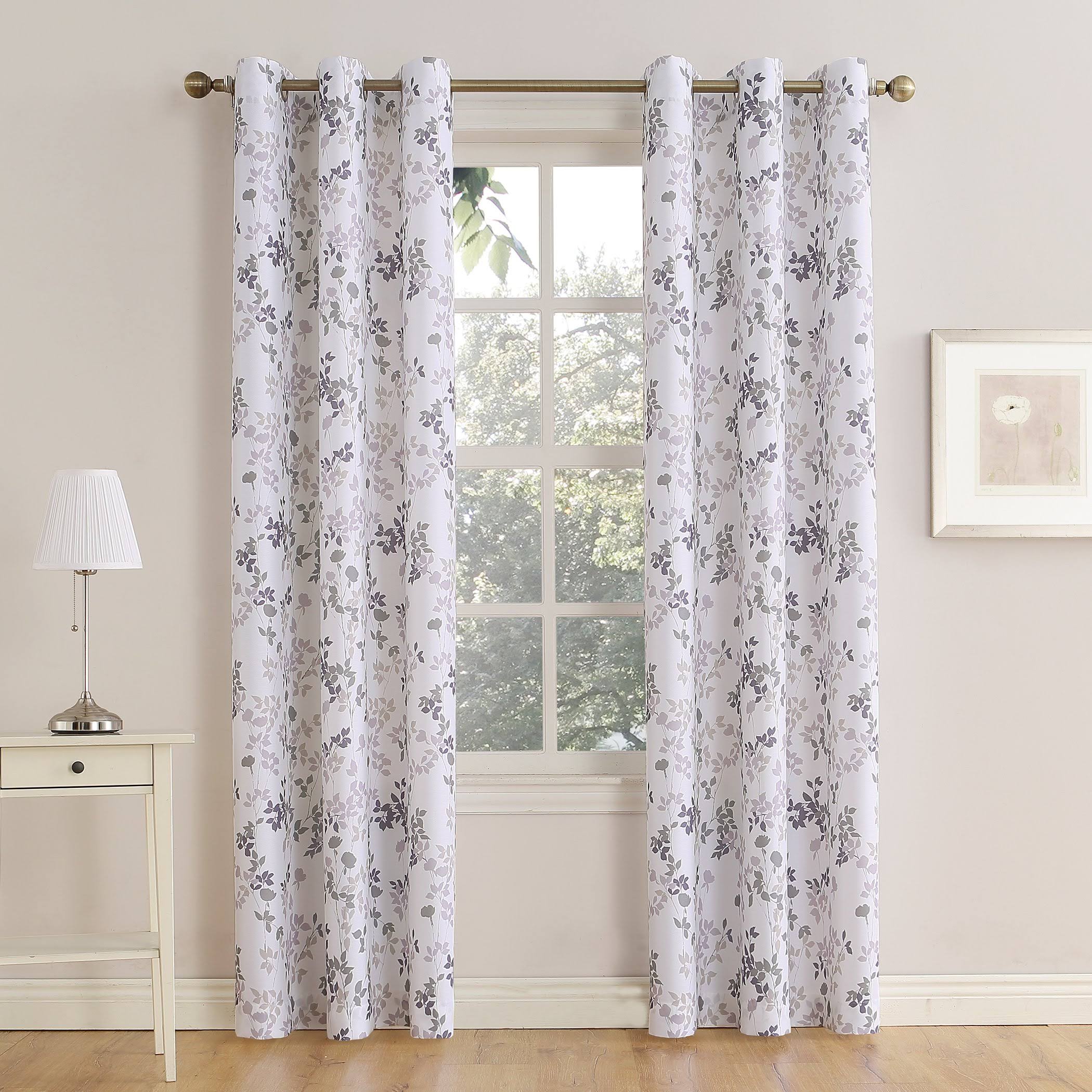 No. 918 Mabel Casual Grommet Window Curtain Panel | 30 Day Money Back Guarantee | Free Shipping On All Orders | Best Price Guarantee