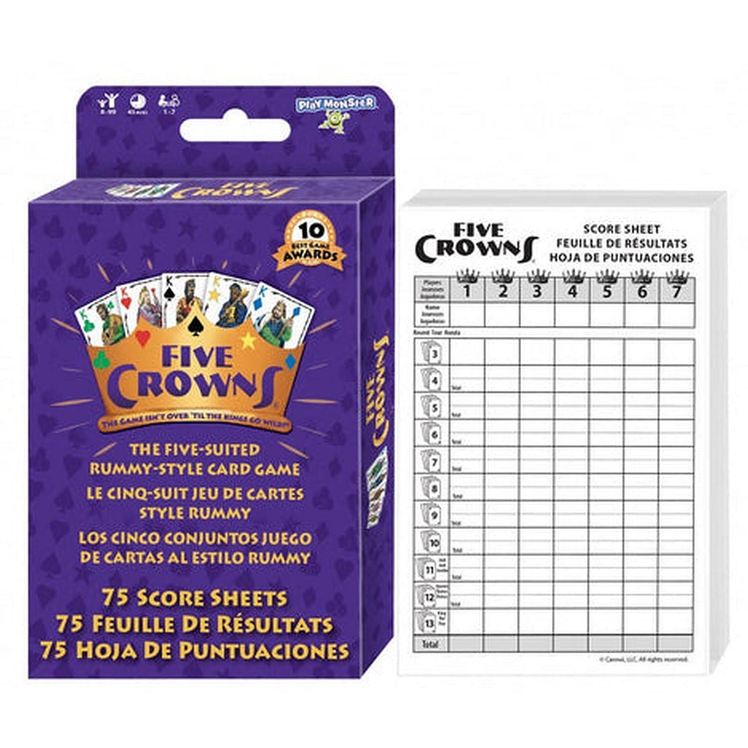 PLAY MONSTER - Five Crowns Score Sheets