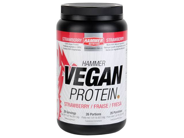 Hammer Nutrition Vegan Protein - Strawberry - 744 G Tub