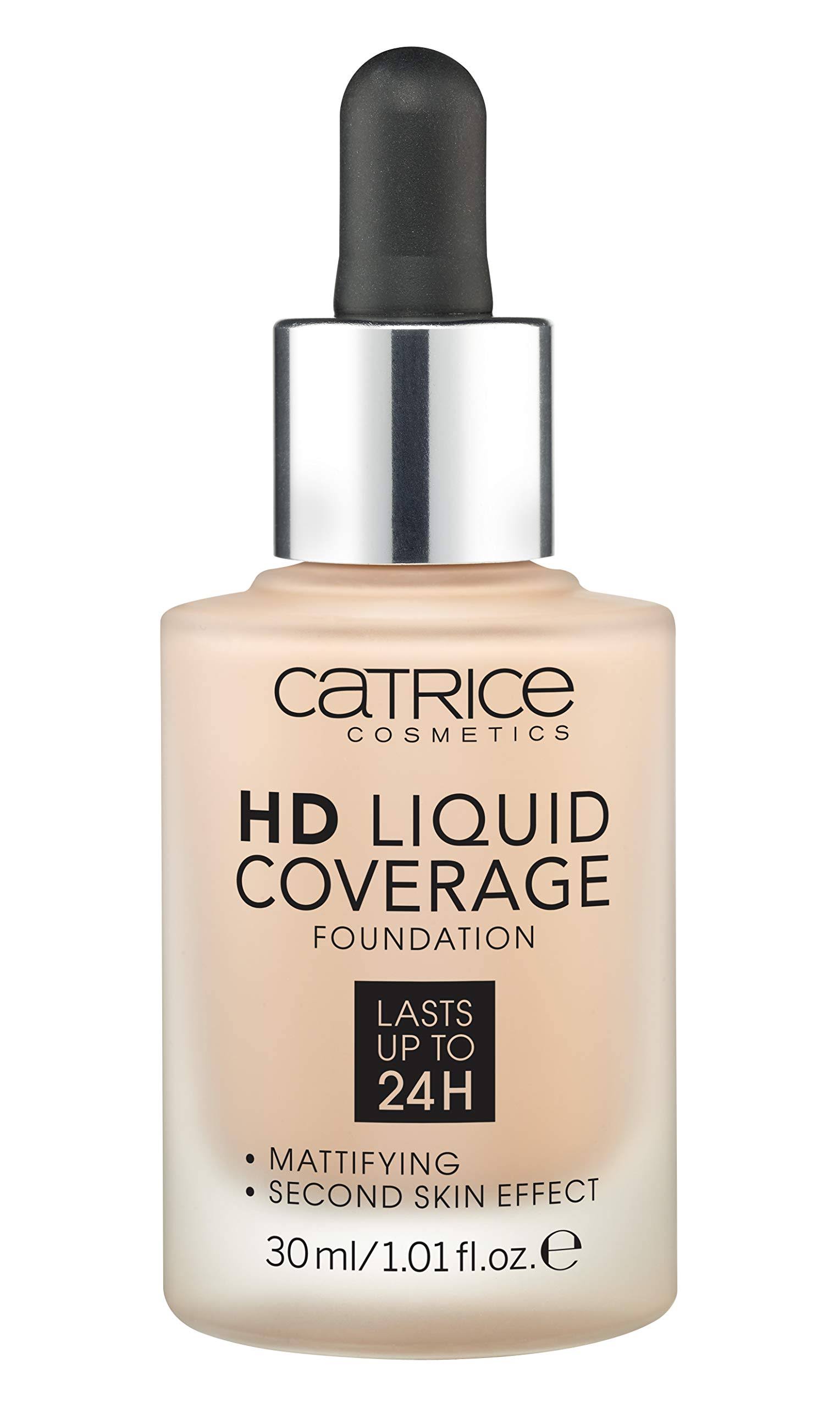 Catrice HD Liquid Coverage Foundation Make-up - 020 Rose Beige, 30ml