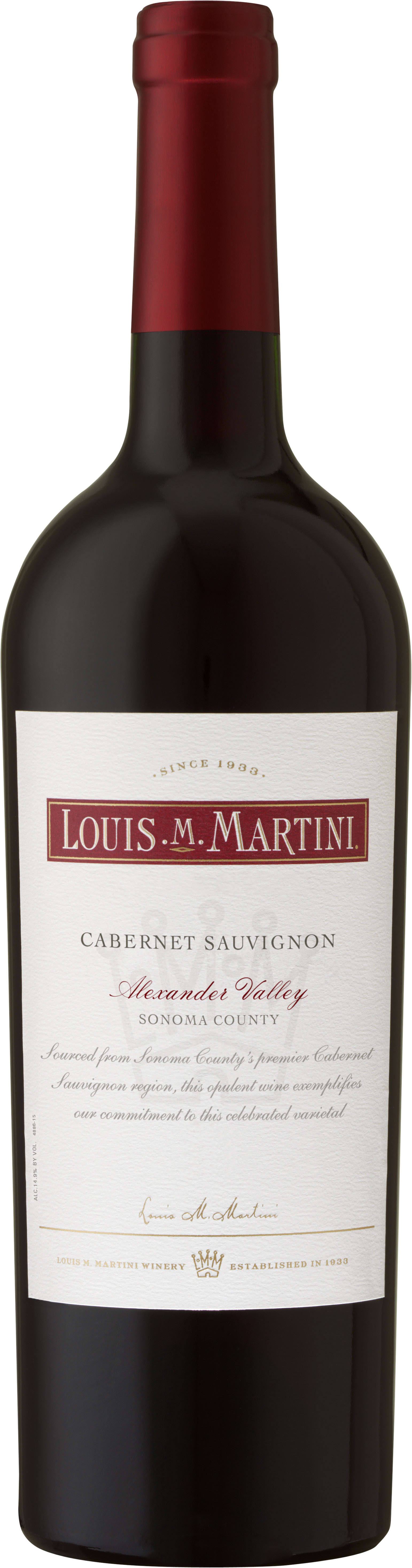 Louis M. Martini Cabernet Sauvignon, Alexander Valley, 2005 - 750 ml