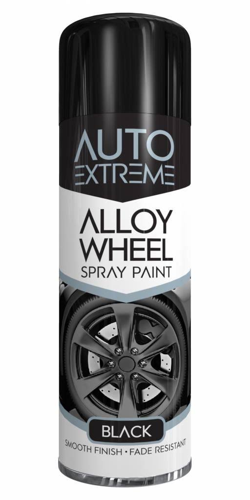 Auto Extreme Alloy Wheel Spray Paint Black 300ml