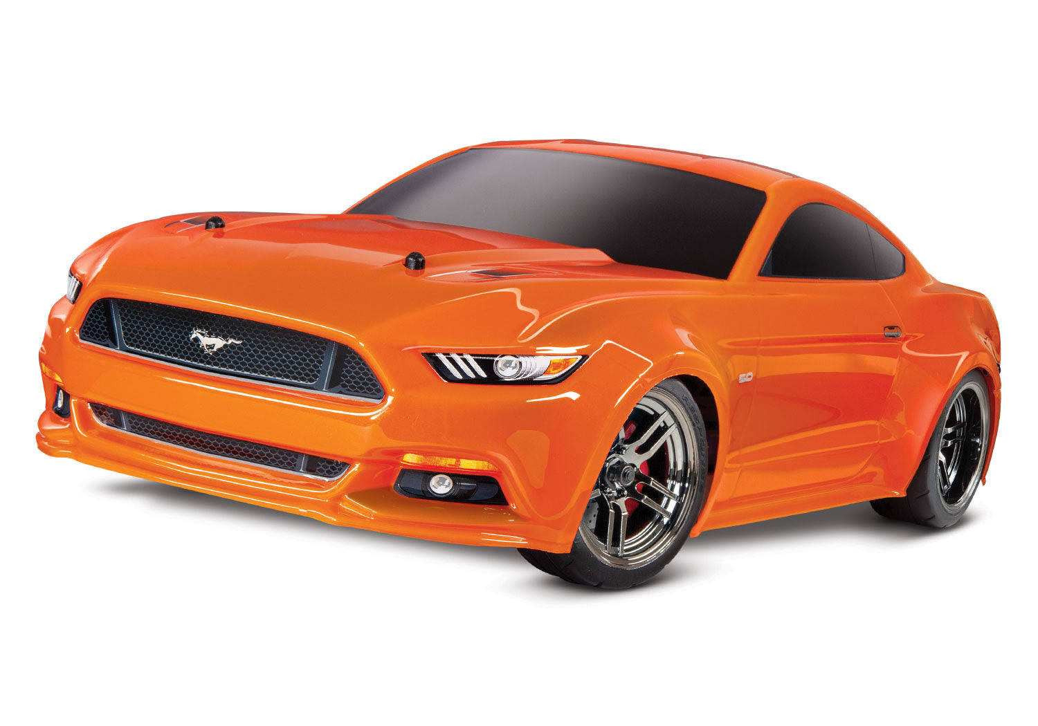 Traxxas 83044-4 Ford Mustang GT 1/10 Scale AWD Supercar Orange