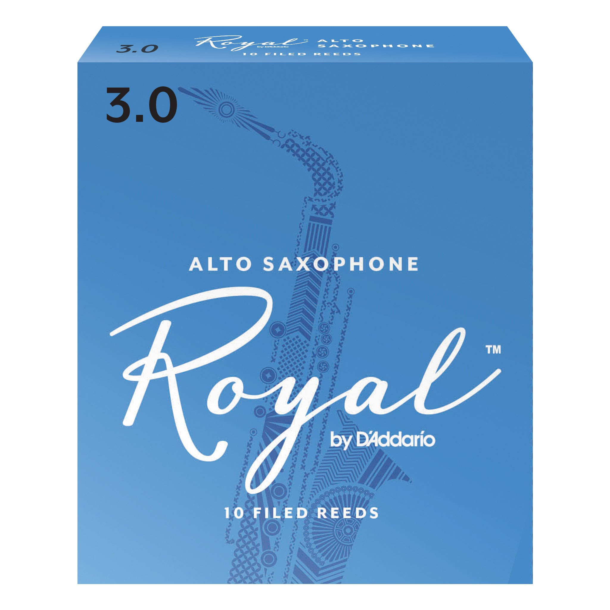 Rico Royal Alto Sax Reeds - Strength 3, 10 Pack
