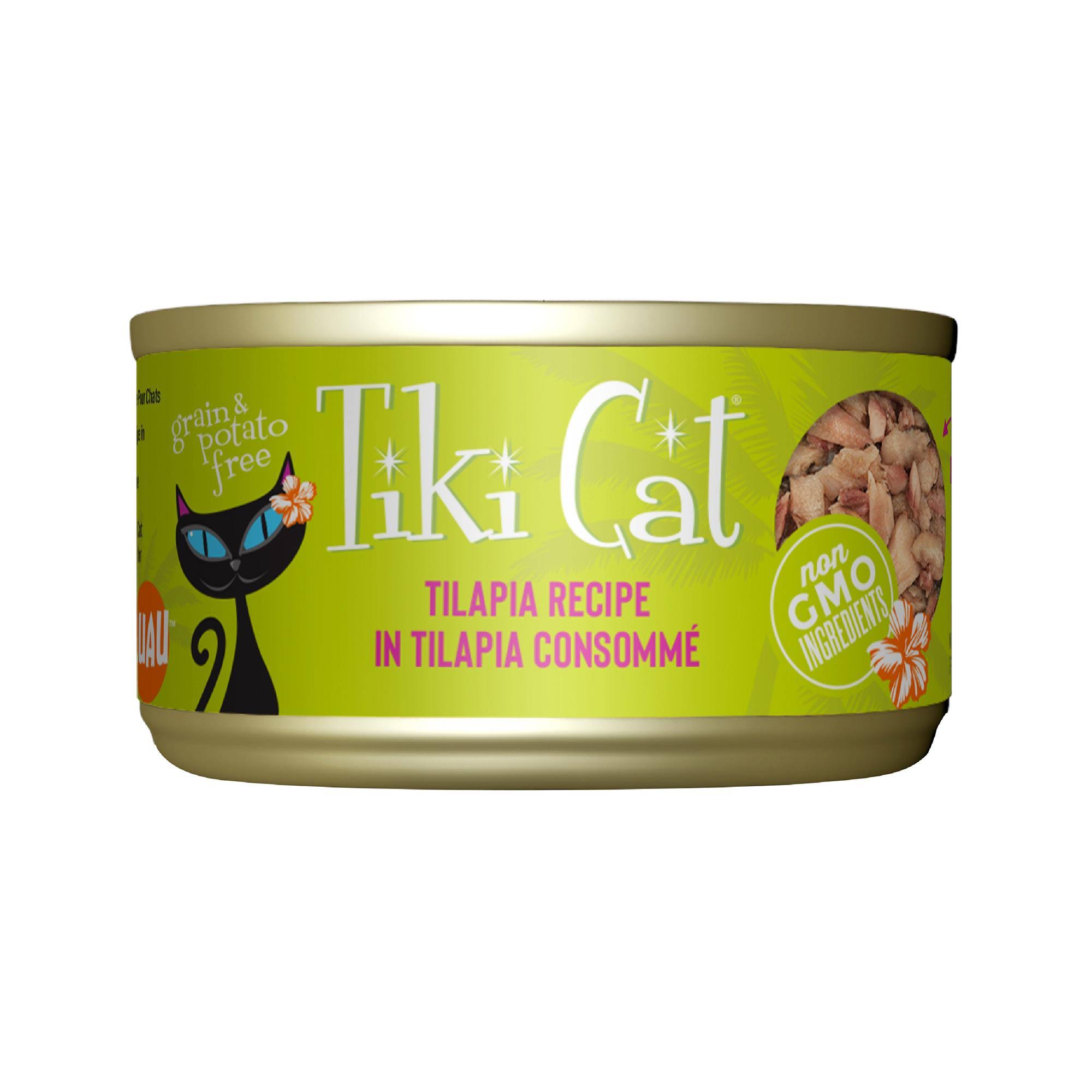 Tiki Cat Wet Cat Food - Kapi'Olani Luau Tilapia - Individual 2.8 oz.