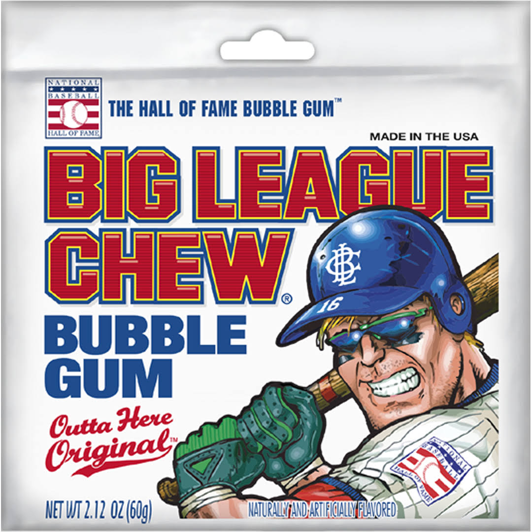 Big League Chew Bubble Gum - Outta' Here Original, 2.12oz