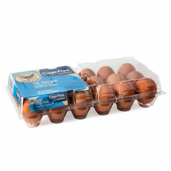 Marketside Cage Free Large Brown Eggs - 18 ct