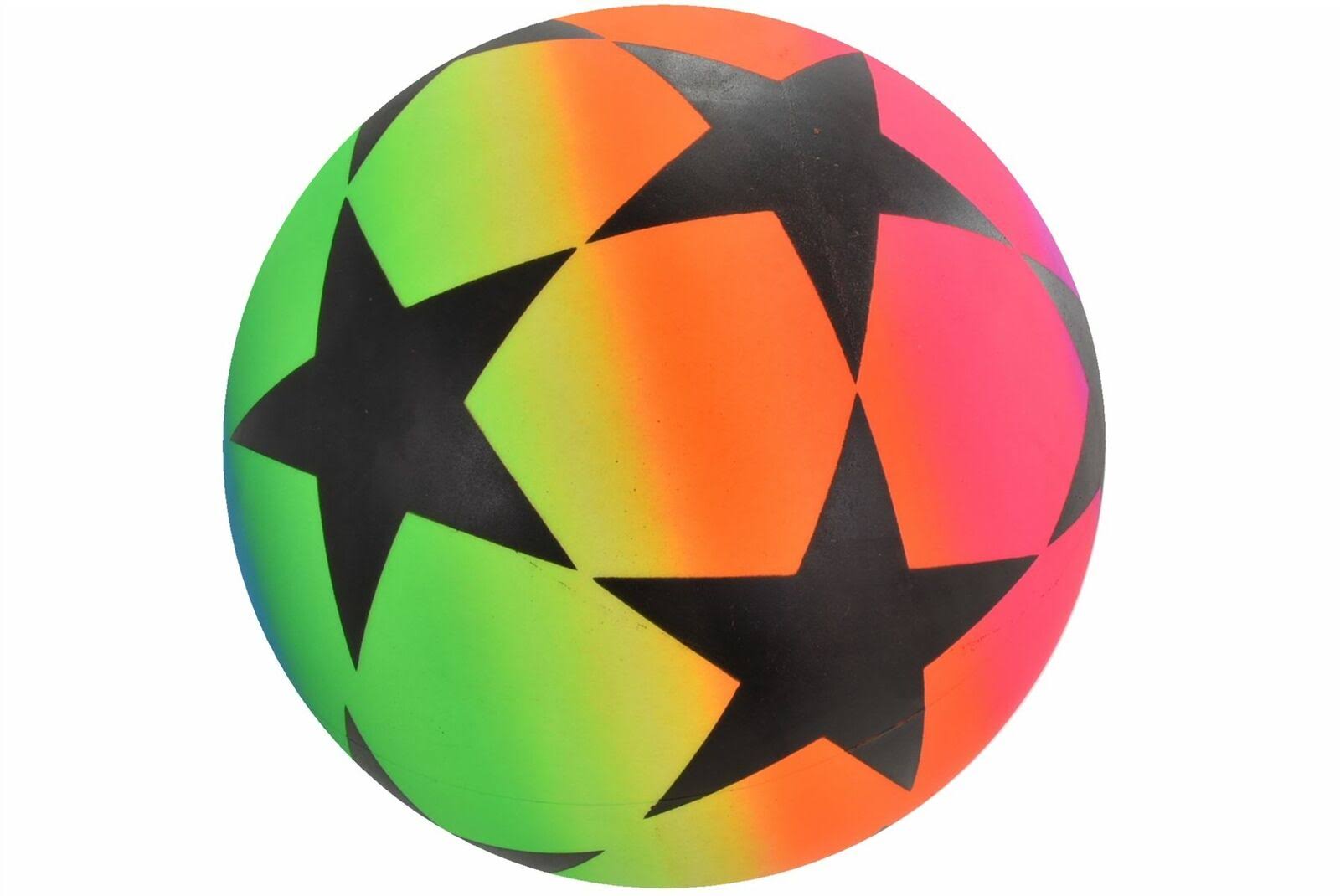 PoundToy Neon Stars Inflatable Football