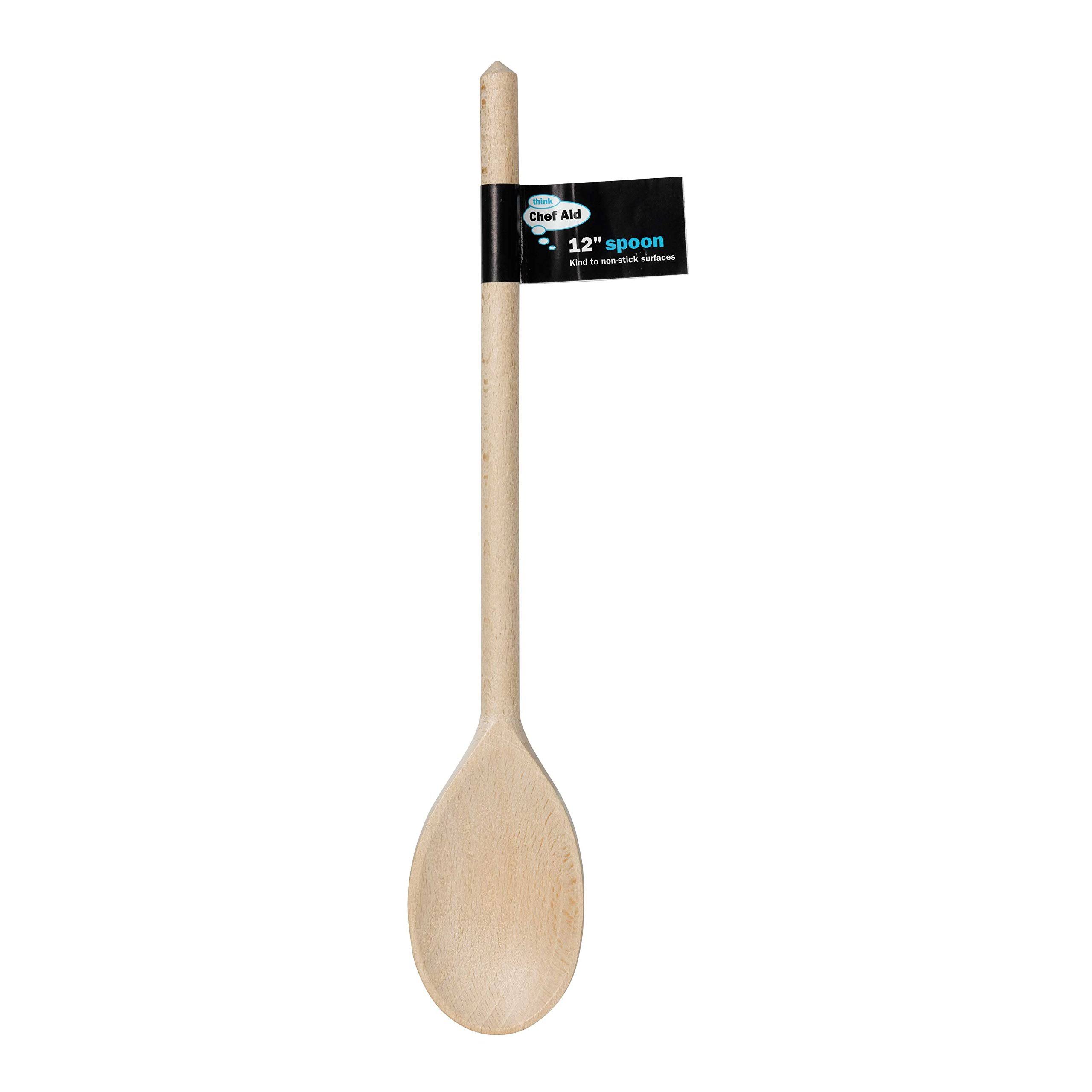 Chef Aid Beechwood Wooden Spoon - 12in