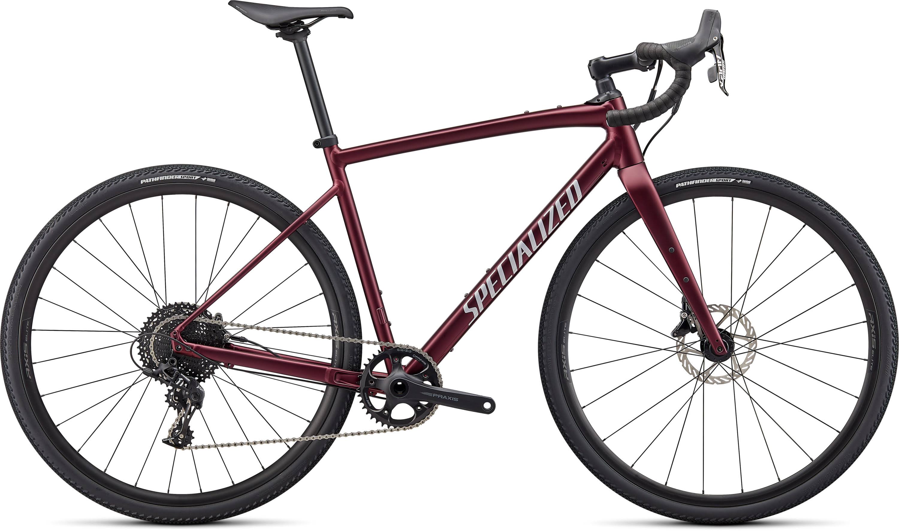 Specialized Diverge Comp E5 2022 Gravel Road Bike - Maroon/Silver