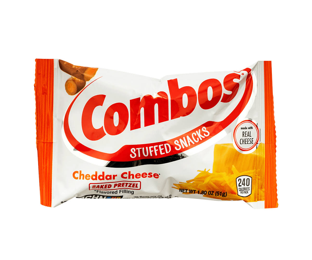 Combos Cheddar Cheese Pretzel Singles Snacks - 18 Count