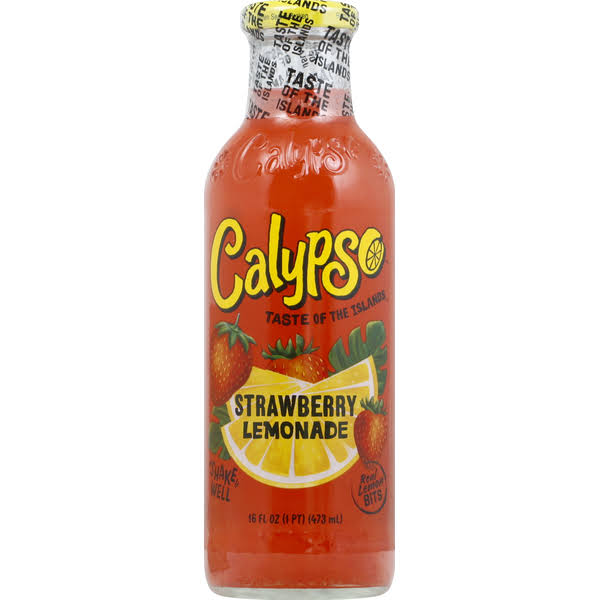 Calypso Lemonade, Strawberry - 16 fl oz