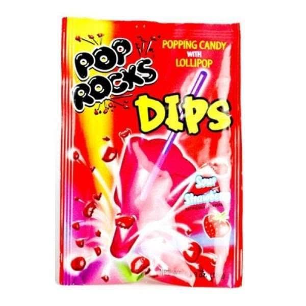 Pop Rocks Dips Sour Strawberry
