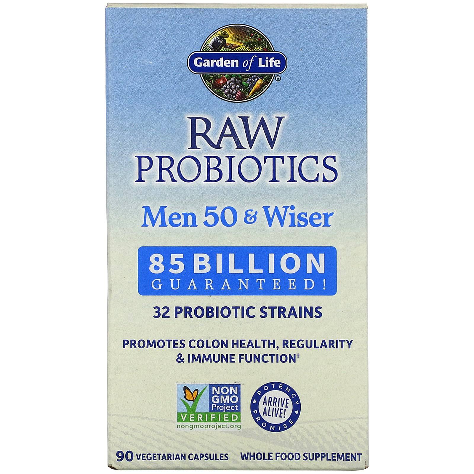 Garden of Life Raw Probiotics Men 50 & Wiser - 90 Capsules
