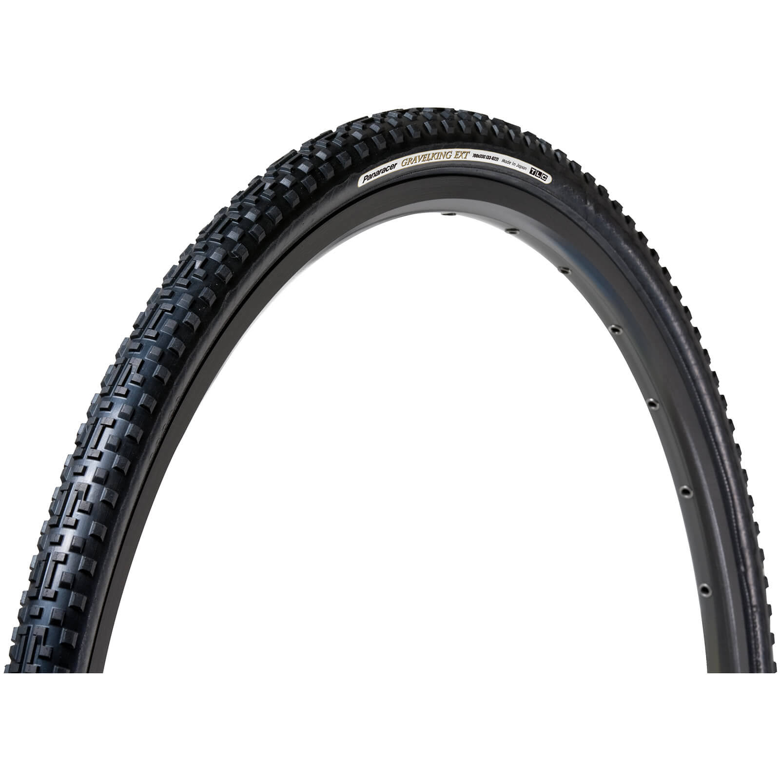 Panaracer GravelKing EXT Tire - 700 x 38 Tubeless Folding Black/Black