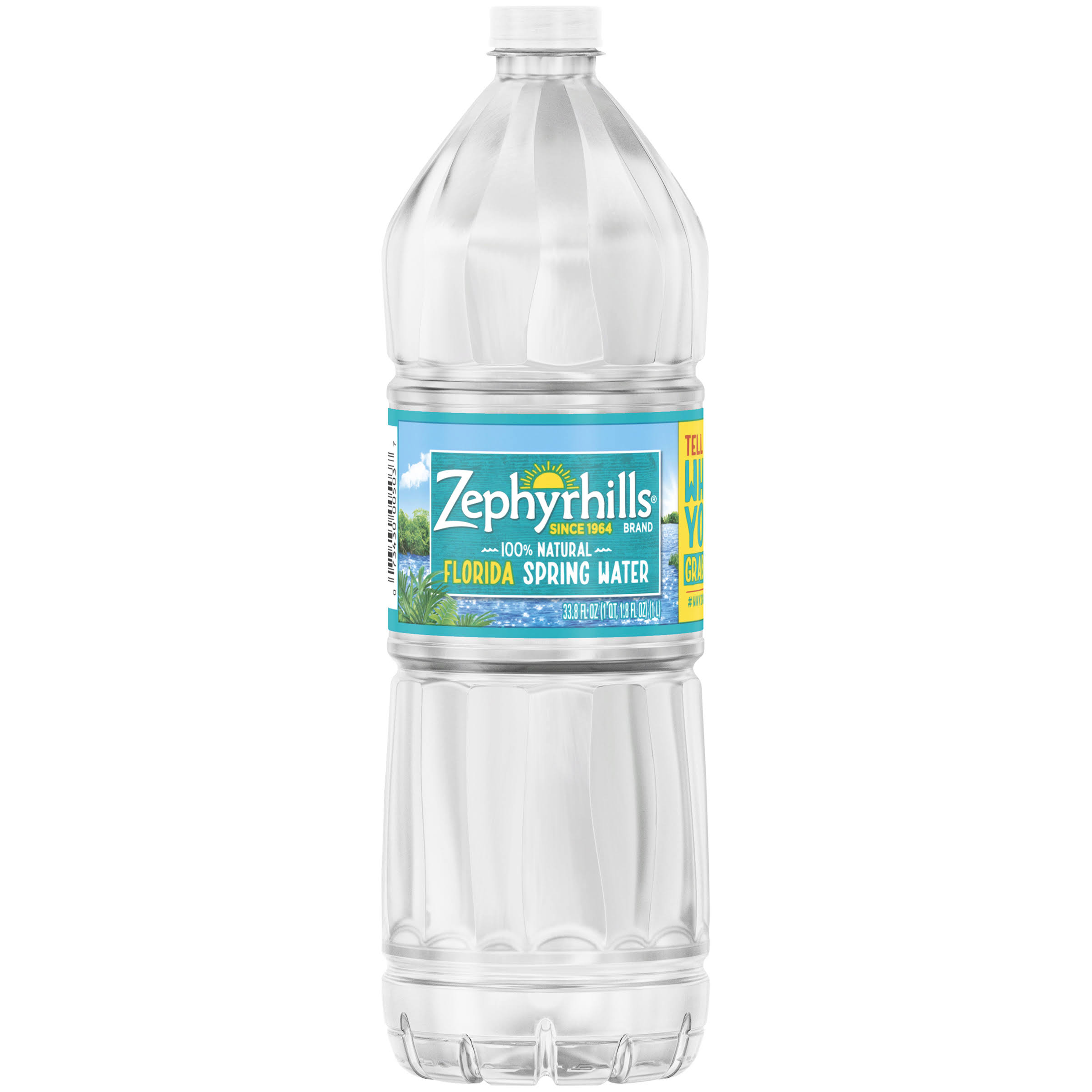 Zephyrhills Spring Water, 100% Natural - 33.8 fl oz