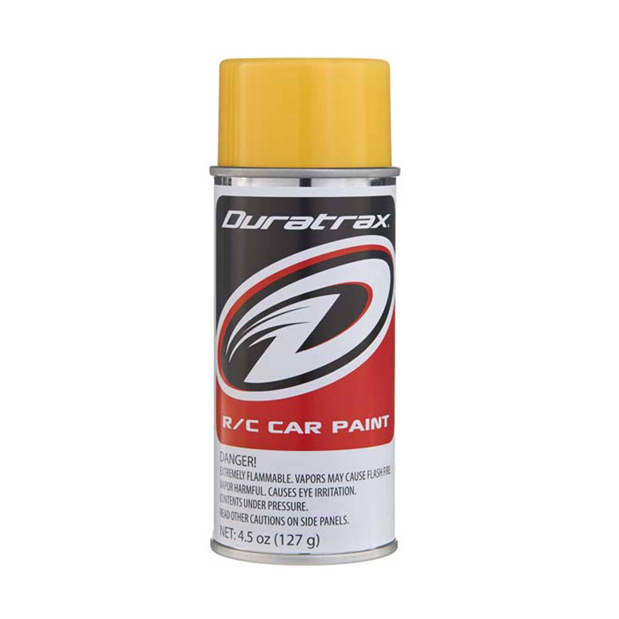 Duratrax Polycarbonate Radio Control Vehicle Body Spray Paint - 4.5oz, Mellow Yellow
