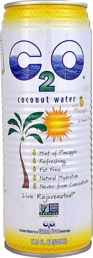 C20 Pure Coconut Water Coconut Wtr Pinapl Pulp, Case of 12 X 17.5 Oz (Pack of 1)