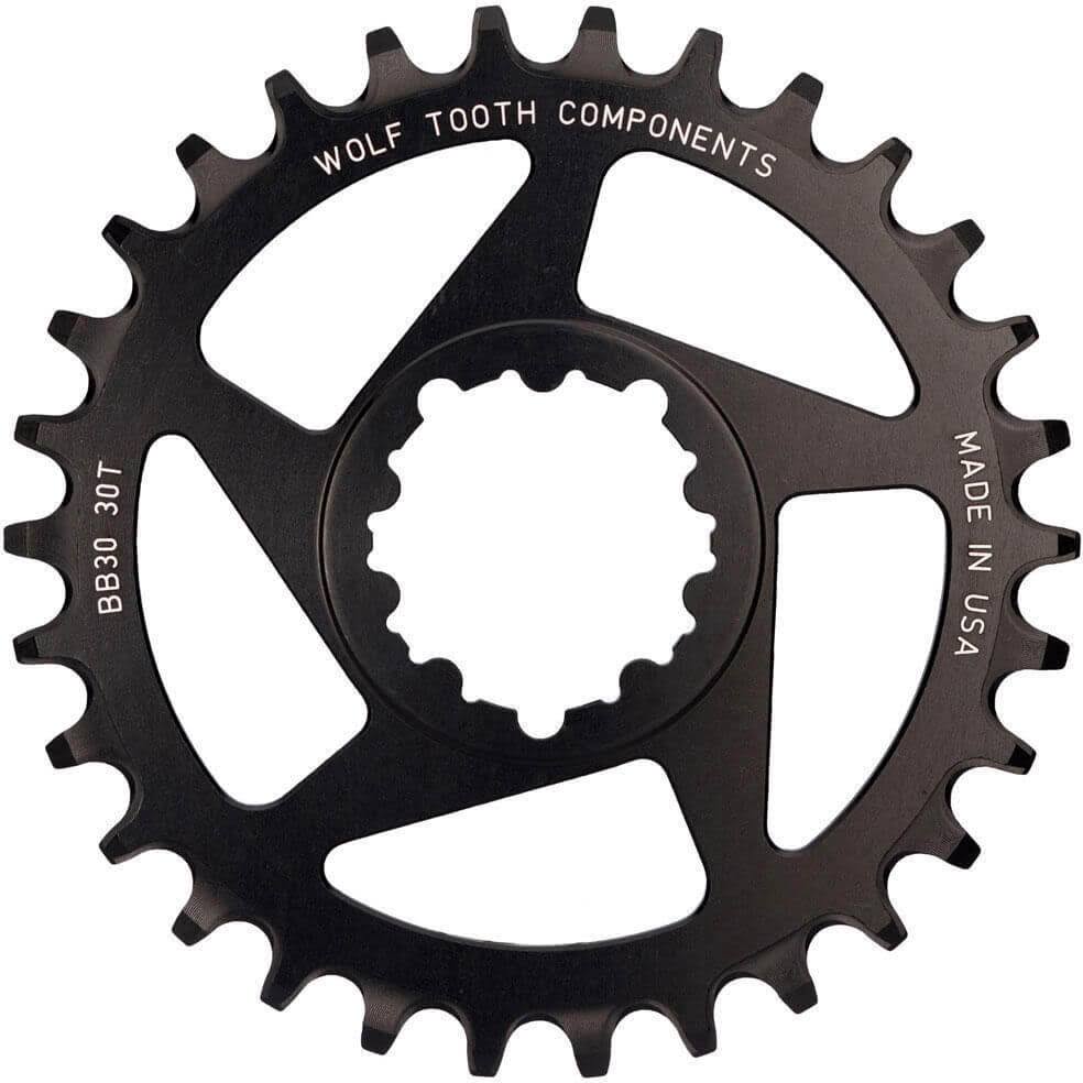 Wolf Tooth Direct Mount Chainring - 28T, Black