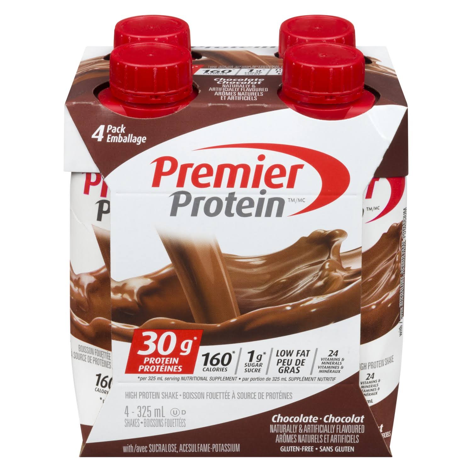 Premier Protein Chocolate Shake 325ml - 30g Protein, Low Sugar, 24 Vitamins & Minerals