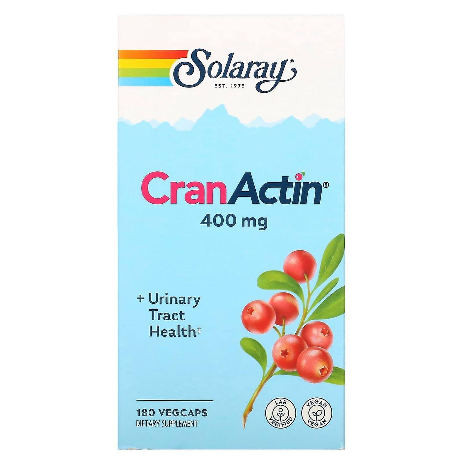 Solaray Cranactin Supplement - Cranberry, 180 Count