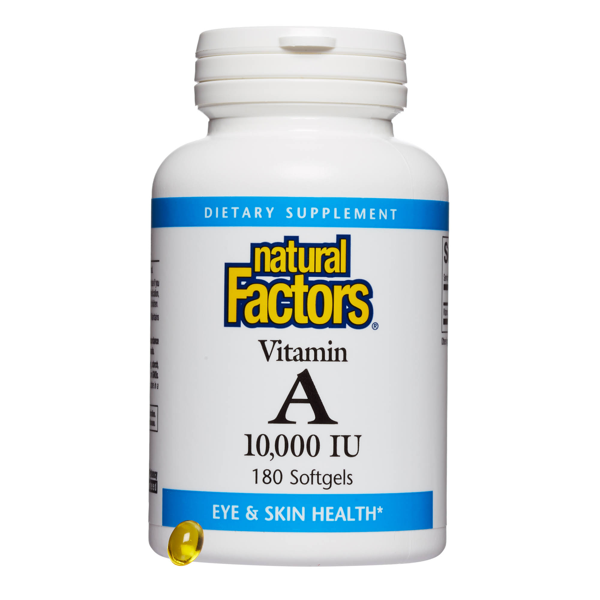 Natural Factors Vitamin A - 10000 IU, 180 Softgels