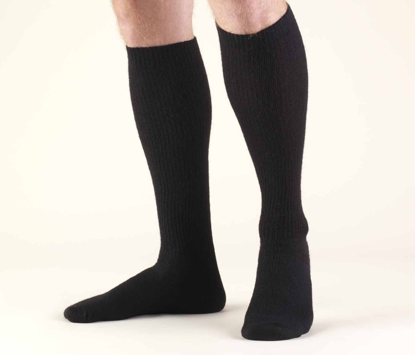 Truform Knee High Compression Socks - Black, Medium, 8-15mmhg