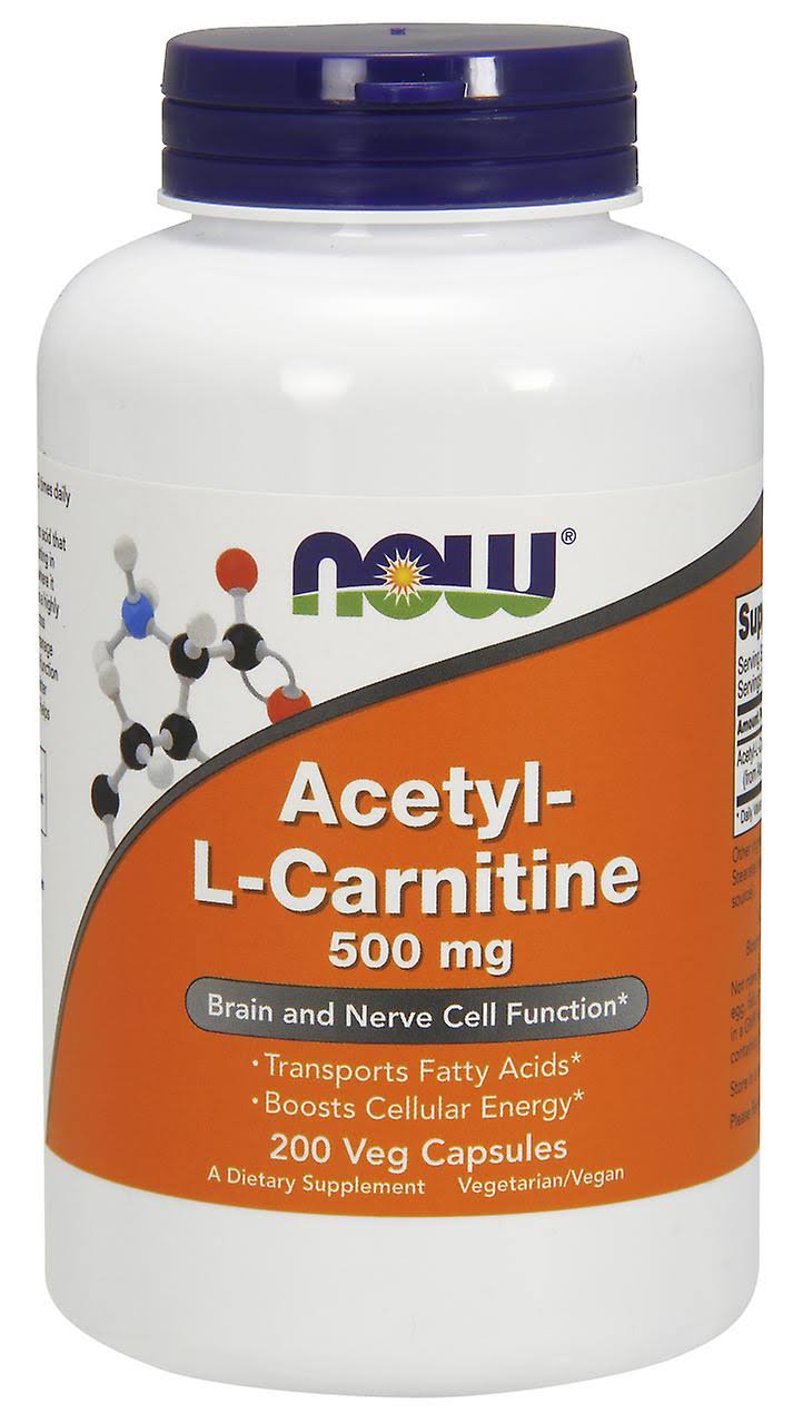 Now Foods Acetyl L-Carnitine - 500mg, 200 Veg Capsules