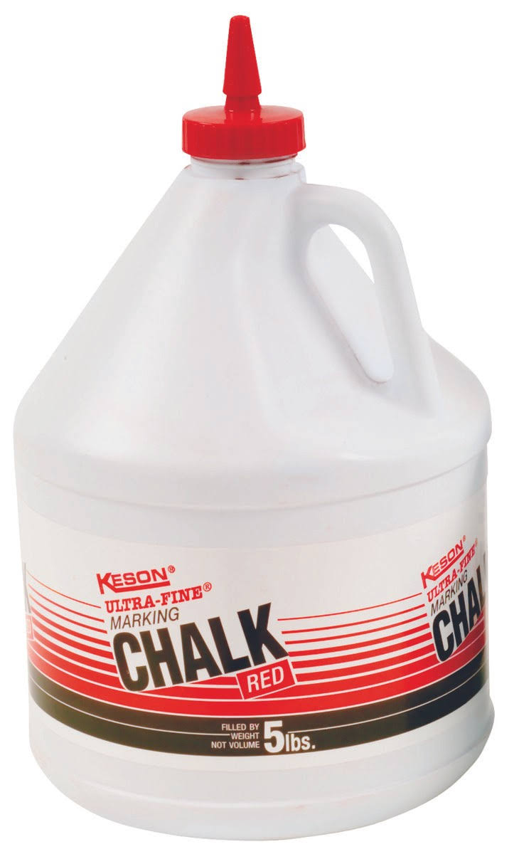 Keson 105R Marking Chalk Refill, Red, 5 lb
