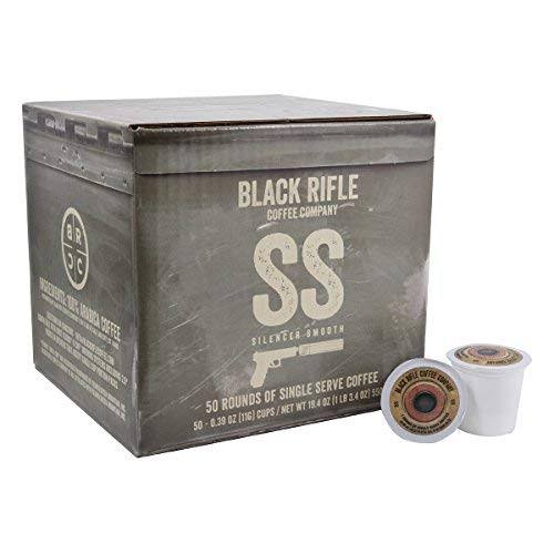 Black Rifle Coffee Company Silencer Smooth Coffee Rounds pod Cups - Light Roast, 50ct