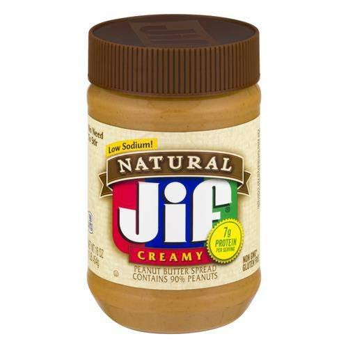 Jif Natural Creamy Peanut Butter Spread - 16oz
