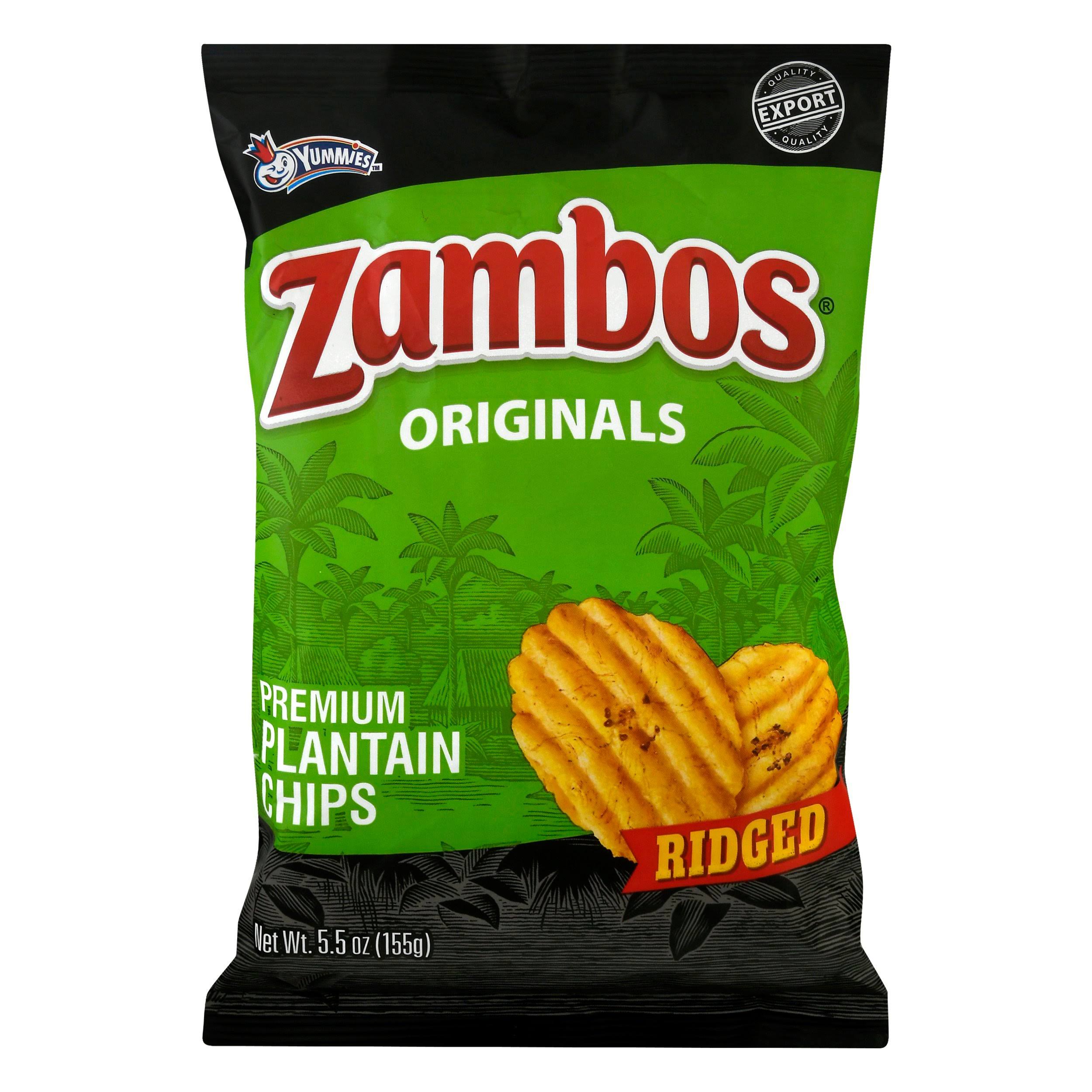 Zambos Plantain Chips, Originals, Ridged - 5.5 oz