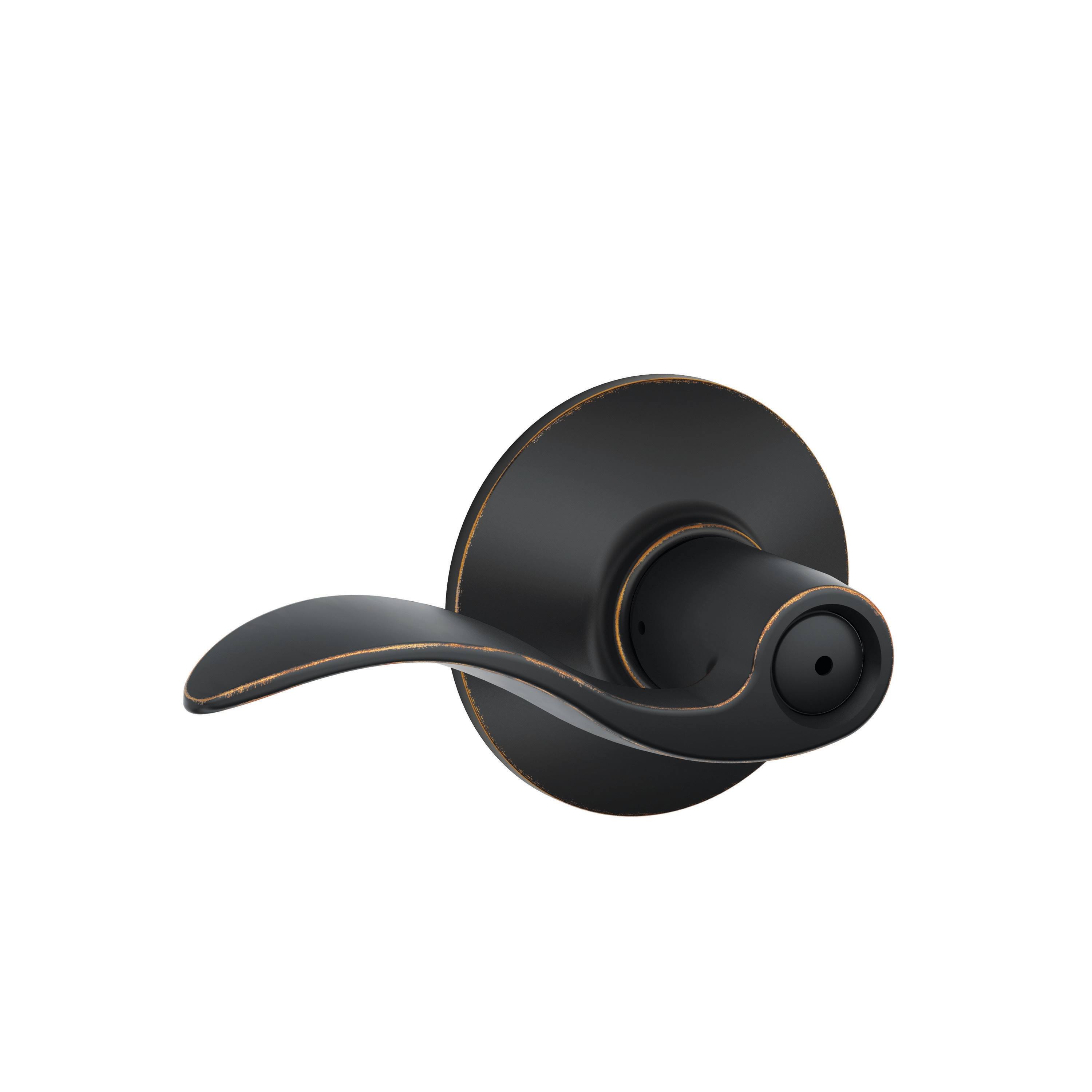 Schlage Accent Privacy Lever - Aged Bronze
