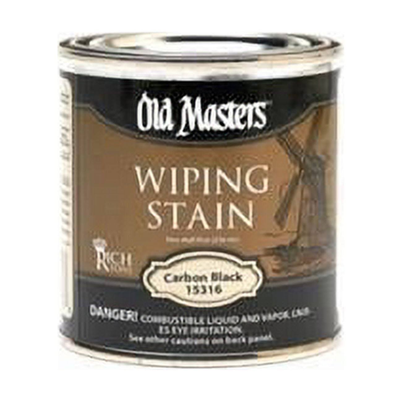 Old Masters Wiping Stain Carbon Black Liquid 0.5 pt 15316