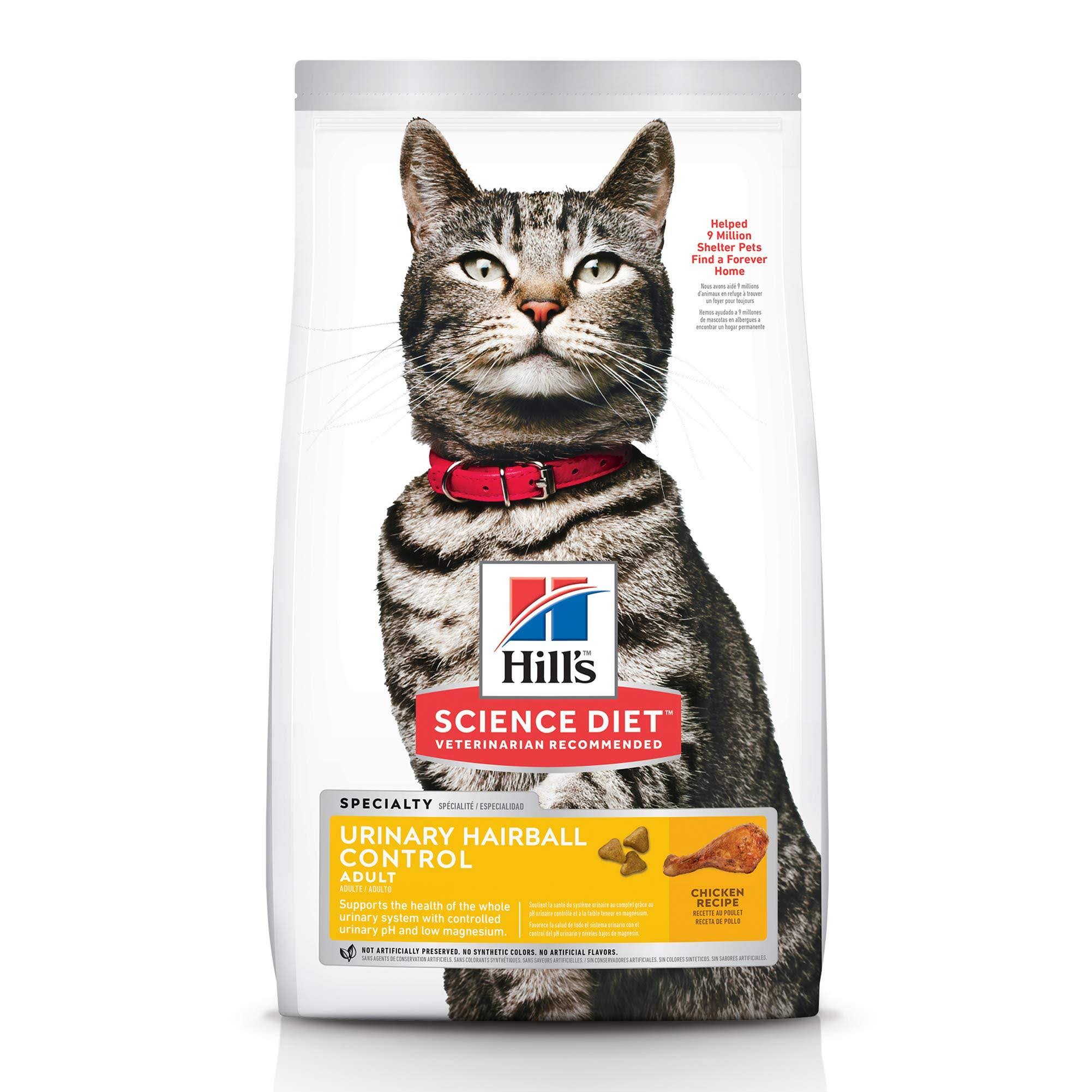 Hills Science Diet Adult Urinary Hairball Control Cat Food - Chicken, 3.5lbs
