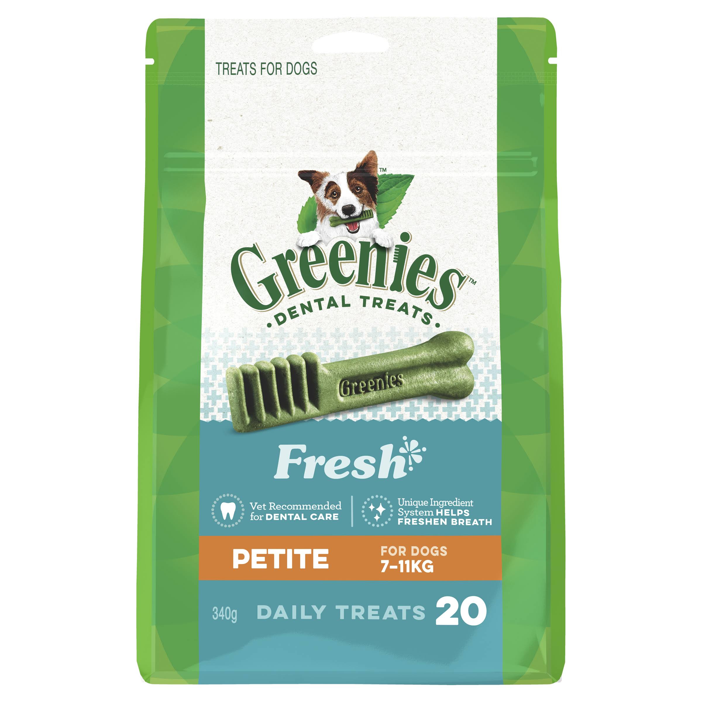 Greenies Freshmint Dental Chews Treats for Dogs - 12oz, Petite