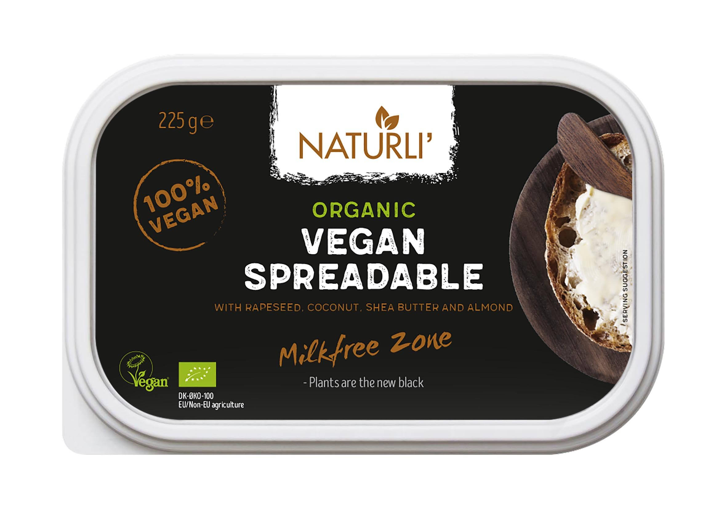 Naturli Spreadable Vegan Butter - 225g (Best Before 14.06.21)