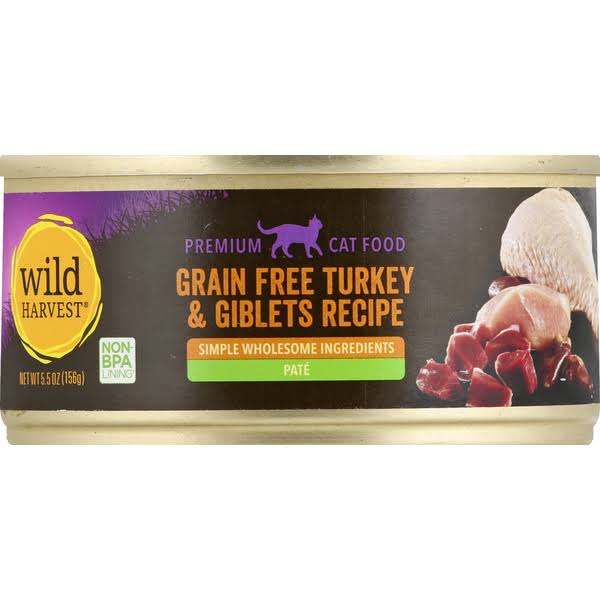 Wild Harvest Grain Free Turkey and Giblets Recipe Cat Food - 5.5 Ounces - Greenacres - Lawton - Delivered by Mercato